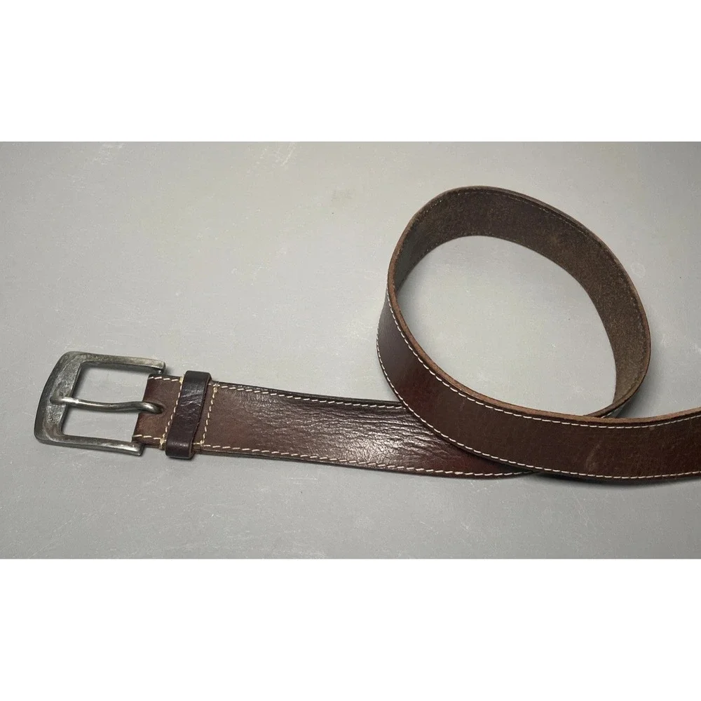 Men's DANIER Belt Brown Genuine Leather Size‎ 34